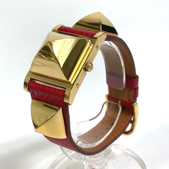 HERMES Medor Quartz Bracelet Watch Wristwatch - Picture 14 of 16